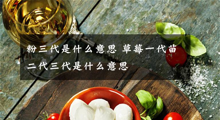粉三代是什么意思 草莓一代苗二代三代是什么意思文章配图