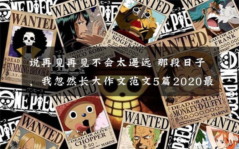 说再见再见不会太遥远 那段日子，我忽然长大作文范文5篇2020最新文章配图