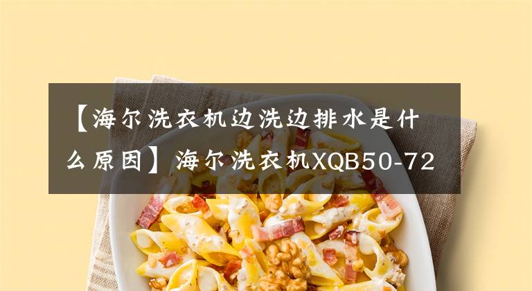 【海尔洗衣机边洗边排水是什么原因】海尔洗衣机XQB50-728E故障维修6