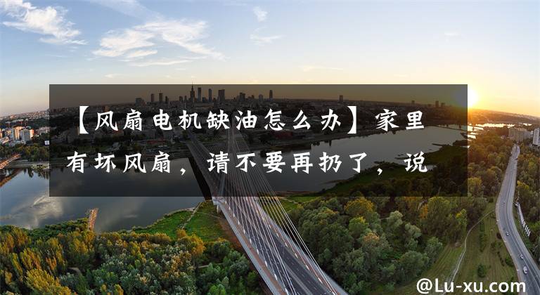 【风扇电机缺油怎么办】家里有坏风扇，请不要再扔了，说明几个常见的故障！你也可以修好它。文章配图