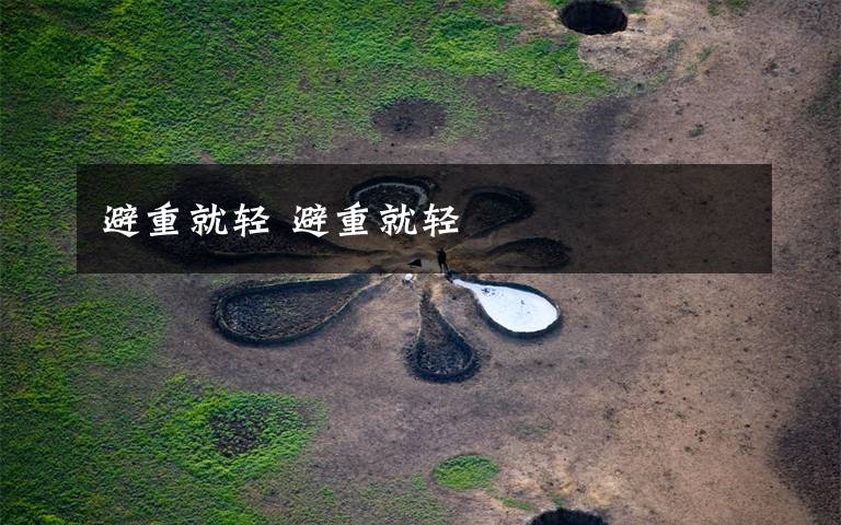 避重就轻 避重就轻文章配图