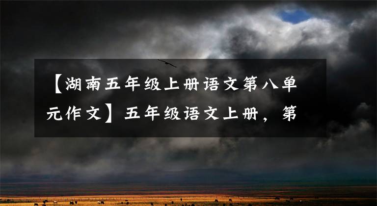 【湖南五年级上册语文第八单元作文】五年级语文上册，第8单元习作《推荐一本书》习作指导及范文