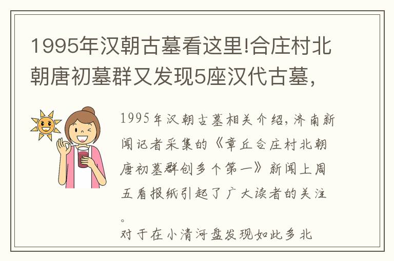 1995年汉朝古墓看这里!合庄村北朝唐初墓群又发现5座汉代古墓，济南报业记者独家探访