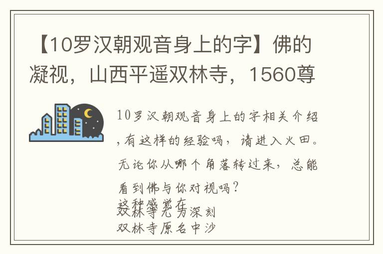 【10罗汉朝观音身上的字】佛的凝视，山西平遥双林寺，1560尊彩塑目光灼灼呼之欲出