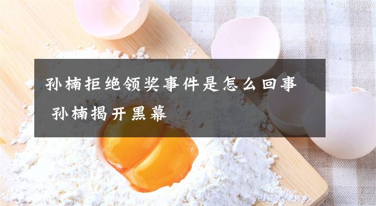 孙楠拒绝领奖事件是怎么回事 孙楠揭开黑幕文章配图