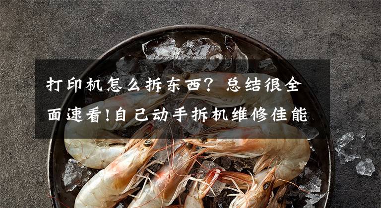 打印机怎么拆东西？总结很全面速看!自己动手拆机维修佳能ip8780彩色喷墨打印机文章配图