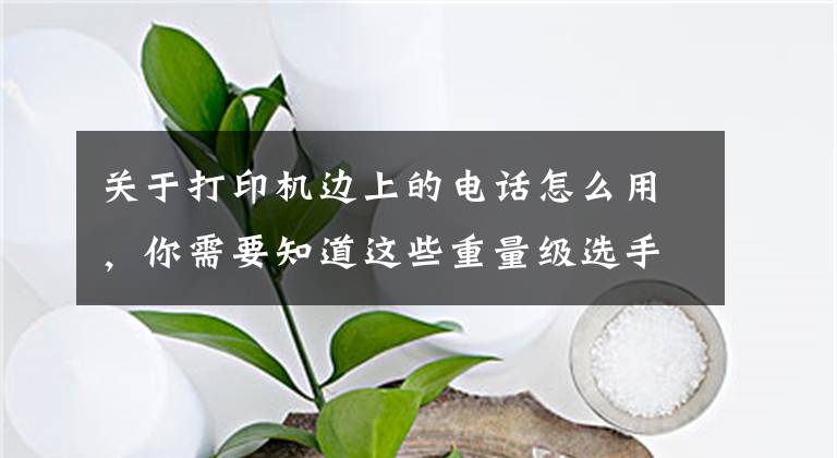 关于打印机边上的电话怎么用，你需要知道这些重量级选手：佳能MF635Cx彩色打印机试用文章配图