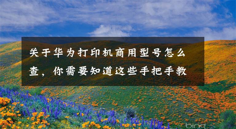 关于华为打印机商用型号怎么查，你需要知道这些手把手教你玩转鸿蒙打印机，华为PixLab X1使用指南文章配图