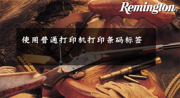 使用普通打印机打印条码标签文章配图