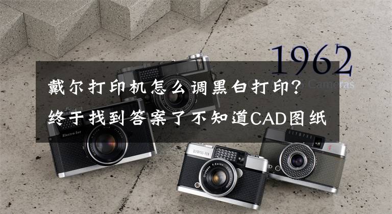 戴尔打印机怎么调黑白打印？终于找到答案了不知道CAD图纸怎么打印黑白？其实很简单！他们都是这样做的~文章配图