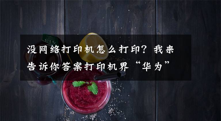 没网络打印机怎么打印？我来告诉你答案打印机界“华为”！颠覆传统打印：不用电脑，不插电，便携A4打印文章配图