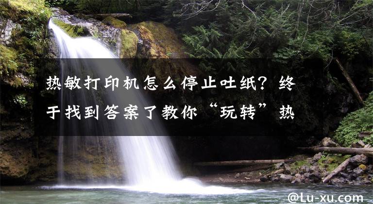 热敏打印机怎么停止吐纸？终于找到答案了教你“玩转”热敏标签打印机文章配图