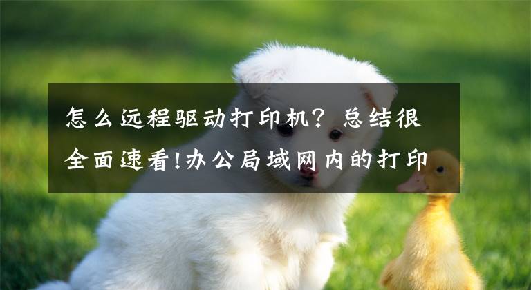 怎么远程驱动打印机？总结很全面速看!办公局域网内的打印机如何安装并分享？文章配图