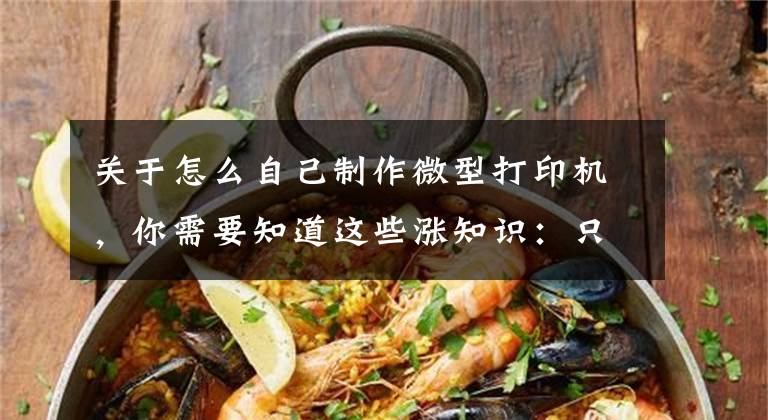 关于怎么自己制作微型打印机，你需要知道这些涨知识：只用锯条、手电钻、螺丝刀 DIY 的小小 3D 打印机文章配图