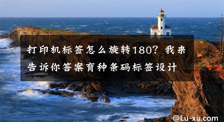 打印机标签怎么旋转180？我来告诉你答案育种条码标签设计排版打印教程文章配图