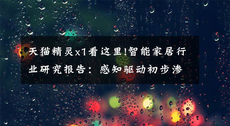 天猫精灵x1看这里!智能家居行业研究报告：感知驱动初步渗透，计算支撑长期空间文章配图