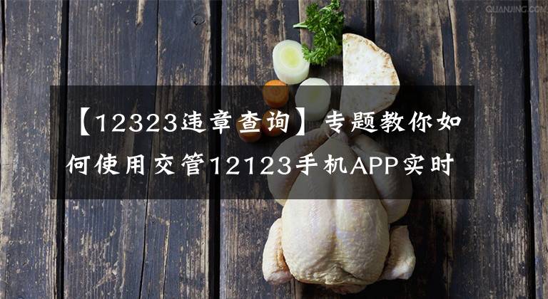 【12323违章查询】专题教你如何使用交管12123手机APP实时查询车辆违章信息