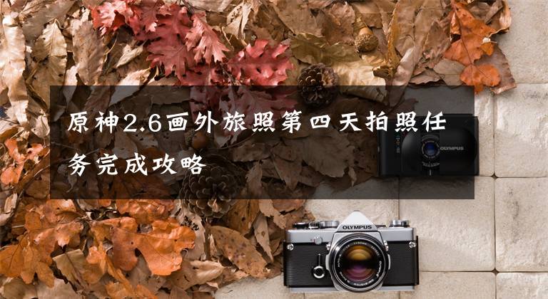原神2.6画外旅照第四天拍照任务完成攻略文章配图
