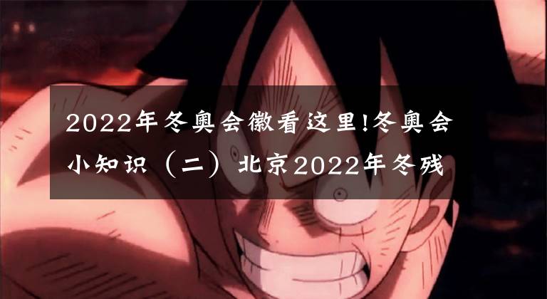 2022年冬奥会徽看这里!冬奥会小知识（二）北京2022年冬残奥会会徽——“飞跃”