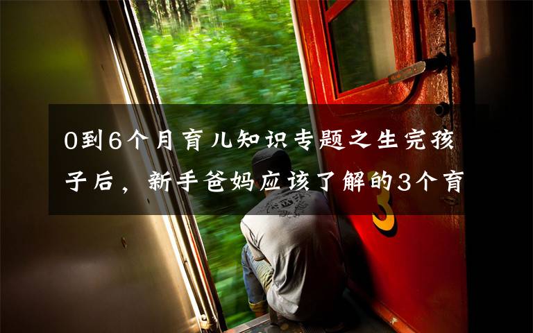 0到6个月育儿知识专题之生完孩子后，新手爸妈应该了解的3个育儿小知识，学会了轻松带娃