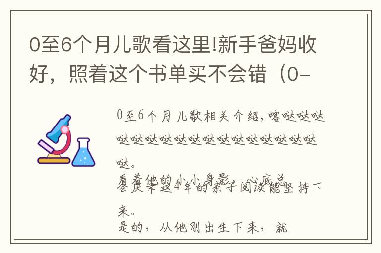 0至6个月儿歌看这里!新手爸妈收好，照着这个书单买不会错（0-6个月小宝宝）