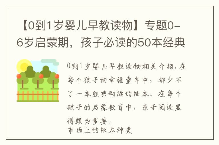 【0到1岁婴儿早教读物】专题0-6岁启蒙期，孩子必读的50本经典绘本！