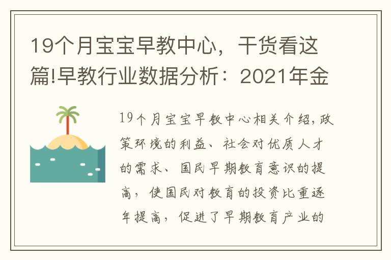 19个月宝宝早教中心，干货看这篇!早教行业数据分析：2021年金宝贝一线城市教学中心占比为19%