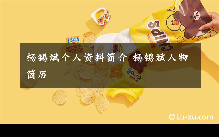 杨锡斌个人资料简介 杨锡斌人物简历文章配图