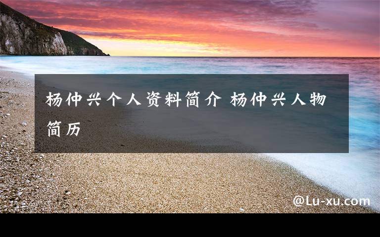 杨仲兴个人资料简介 杨仲兴人物简历文章配图