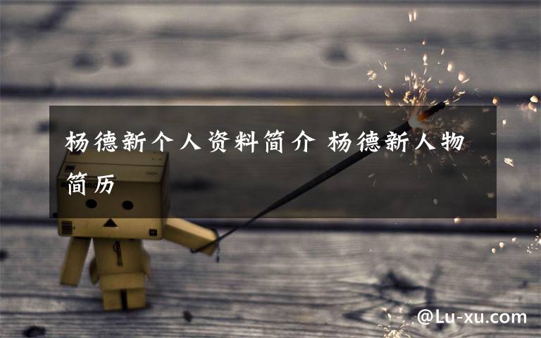 杨德新个人资料简介 杨德新人物简历文章配图