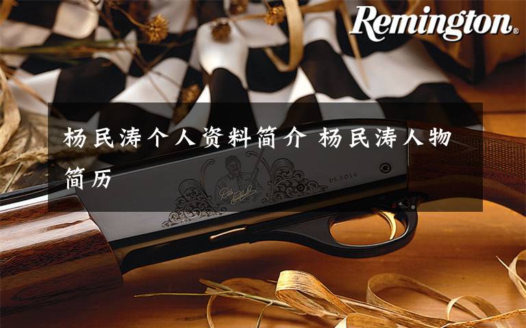 杨民涛个人资料简介 杨民涛人物简历文章配图