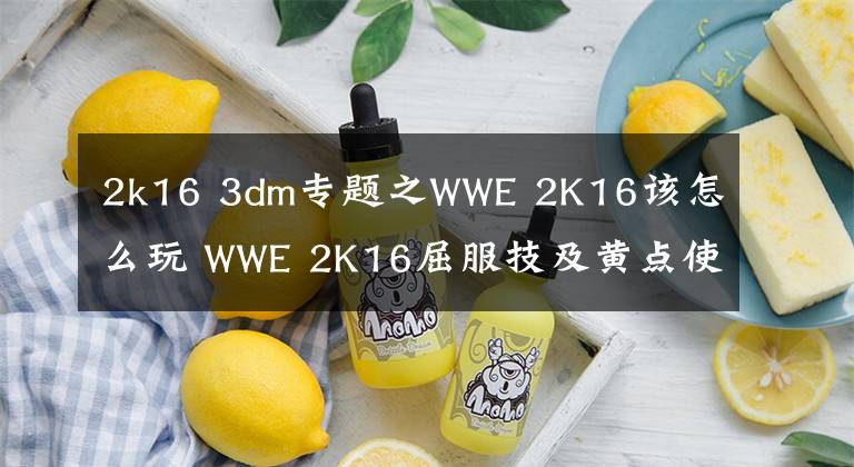 2k16 3dm专题之WWE 2K16该怎么玩 WWE 2K16屈服技及黄点使用小贴士