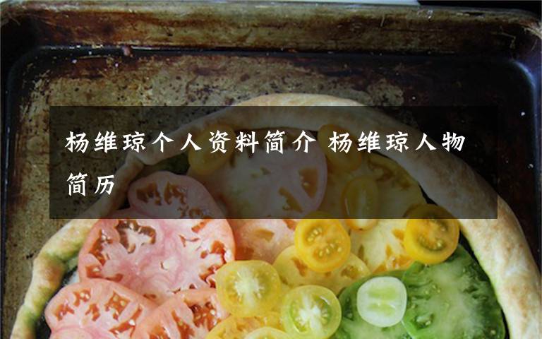 杨维琼个人资料简介 杨维琼人物简历文章配图