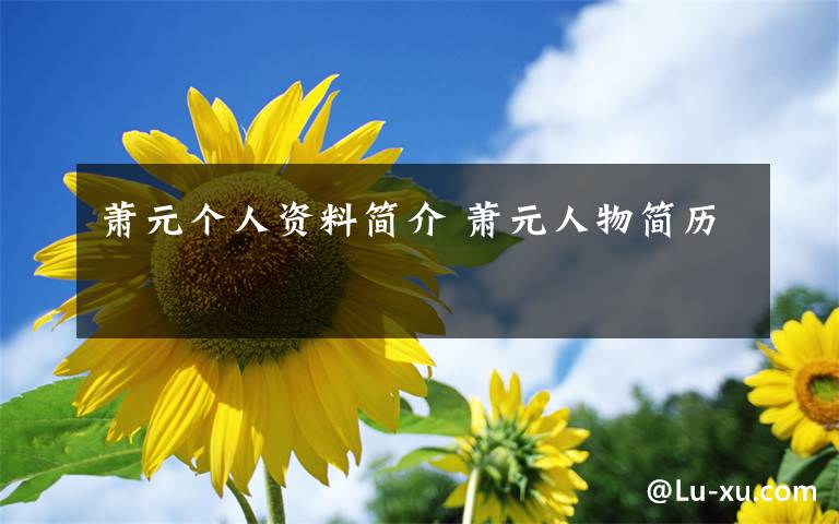 萧元个人资料简介 萧元人物简历文章配图