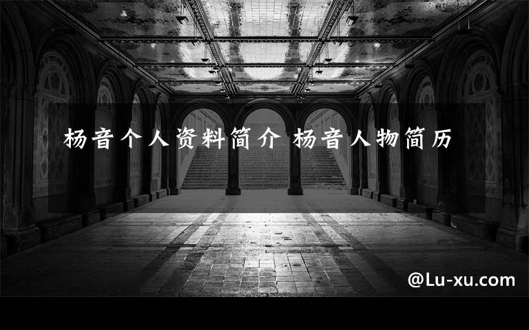 杨音个人资料简介 杨音人物简历文章配图