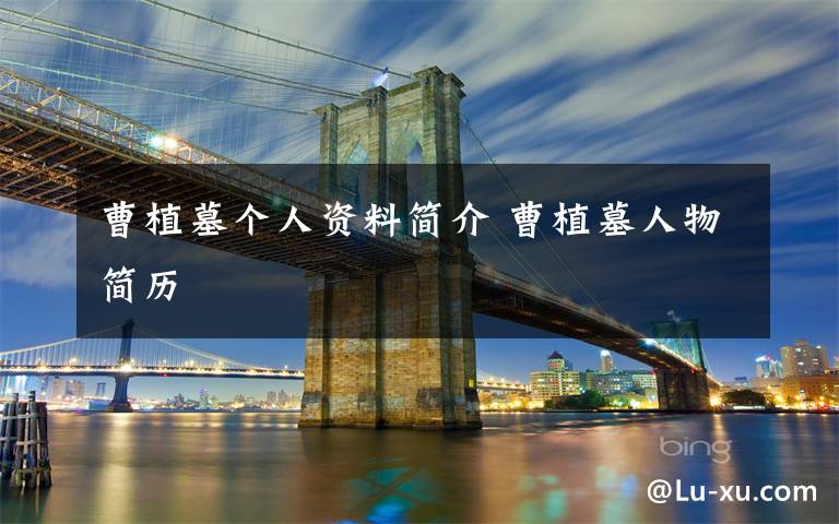 曹植墓个人资料简介 曹植墓人物简历