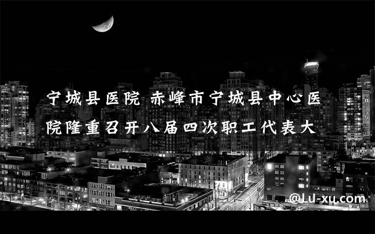 宁城县医院 赤峰市宁城县中心医院隆重召开八届四次职工代表大会