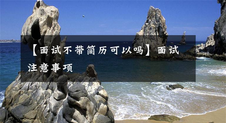 【面试不带简历可以吗】面试注意事项