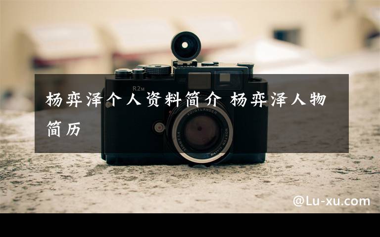 杨弈泽个人资料简介 杨弈泽人物简历
