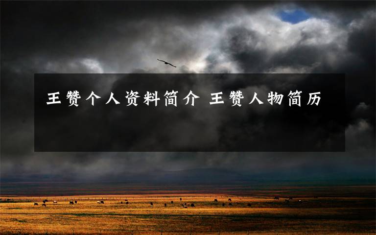 王赞个人资料简介 王赞人物简历文章配图