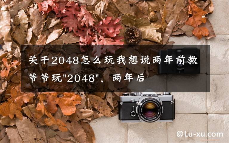 关于2048怎么玩我想说两年前教爷爷玩"2048"，两年后成绩最高分：四千多万……