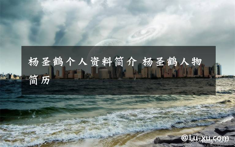 杨圣鹤个人资料简介 杨圣鹤人物简历文章配图