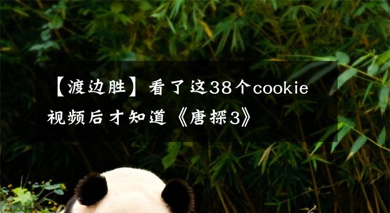 【渡边胜】看了这38个cookie视频后才知道《唐探3》