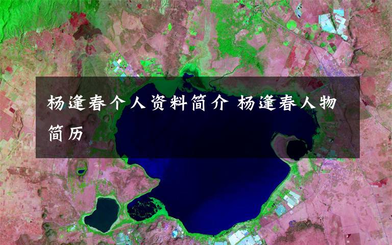 杨逢春个人资料简介 杨逢春人物简历文章配图
