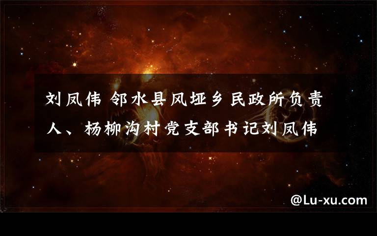 刘凤伟 邻水县风垭乡民政所负责人、杨柳沟村党支部书记刘凤伟被“双开”