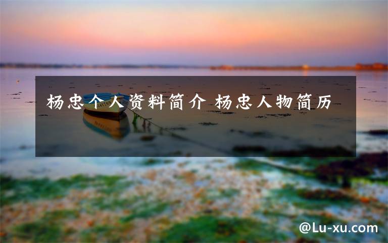 杨忠个人资料简介 杨忠人物简历文章配图