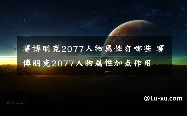 赛博朋克2077人物属性有哪些 赛博朋克2077人物属性加点作用