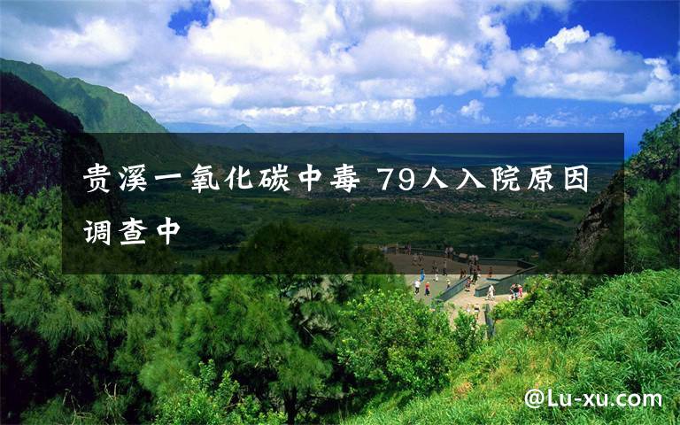 贵溪一氧化碳中毒 79人入院原因调查中