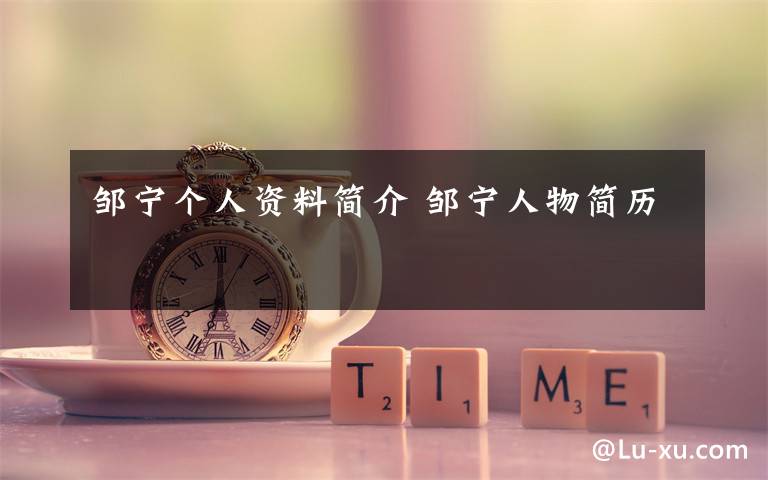 邹宁个人资料简介 邹宁人物简历文章配图