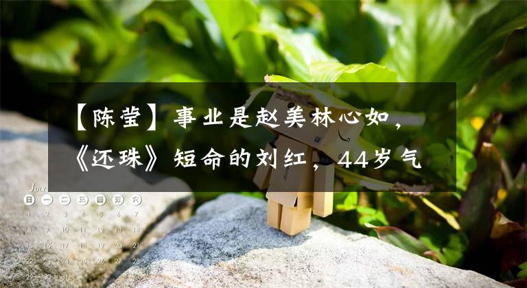 【陈莹】事业是赵美林心如，《还珠》短命的刘红，44岁气质温和